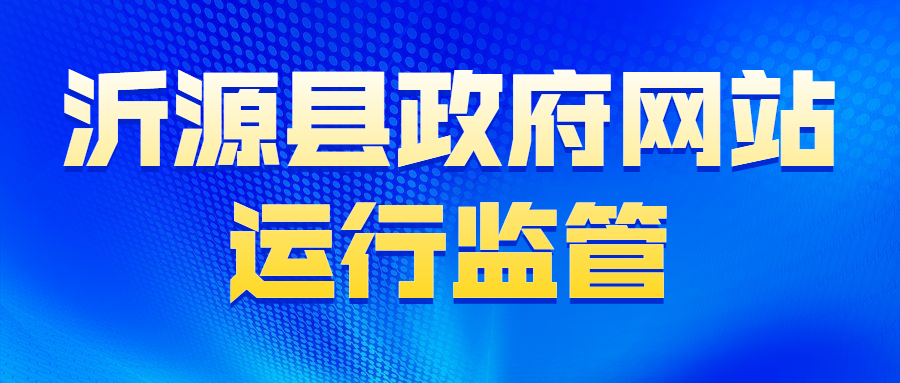 沂源县政府网站运行监管